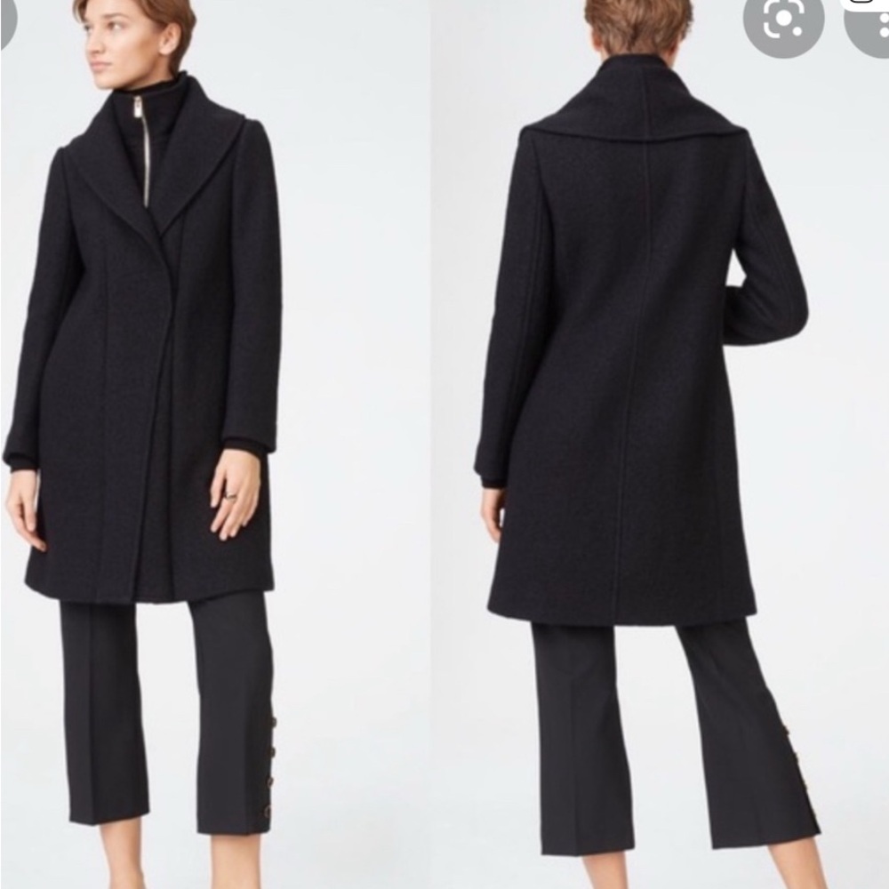 Club Monaco | Black Wool Coat - Size L
